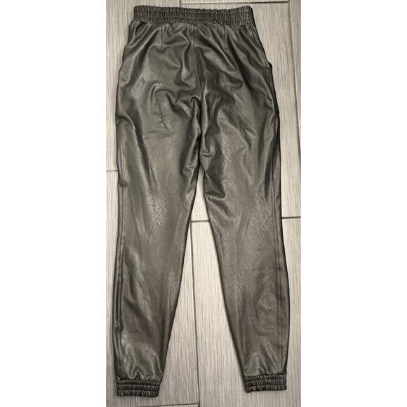 Spanx Women’s Faux Leather Joggers Size Small Black Pockets - Picture 5 of 6